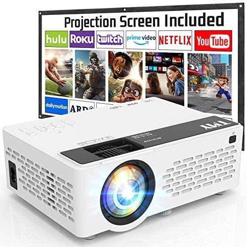 Video Proyector HD 1080P, 3500 lúmenes con altavoces duales