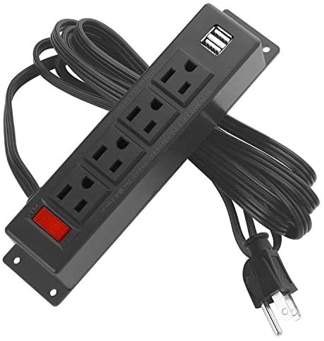 Regleta 4 Enchufes con Interruptor Cable de Extensión 4 Cajones 5 m Tipo  Alemán