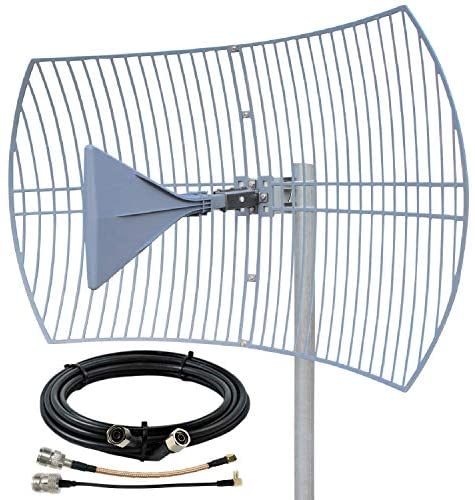 Kit Antena Parabolica Griddy 4G LTE 5G NR WiFi 600-6500 MHz- Lapson México