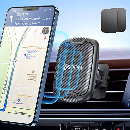 Soporte magnético para teléfono para coche, soporte para teléfono celular,  ventilación universal, potente succión 20 x N52, compatible con iPhone