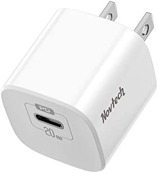 Novtech Cargador Rápido para iPhone 20 W Certificado Mfi, Cargador iPhone  USB C Enchufe de Pared