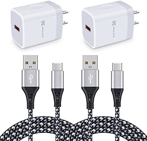 Cargador súper rápido, cargador rápido USB C de 25 W y cable de carga rápida  USB C a C para LG V60 ThinQ 5G 