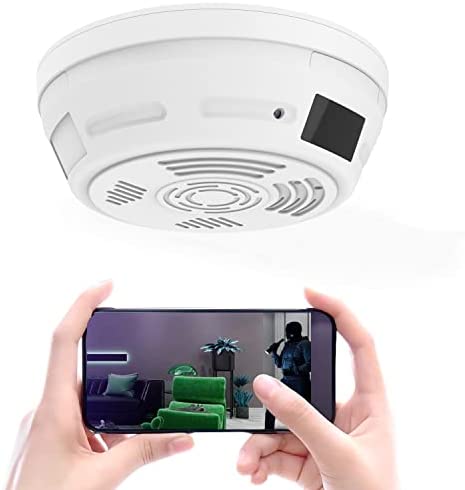 Cámara oculta 4k Detector de humo-hd 1080p Cámara oculta inalámbrica Mini cámara  espía de seguridad Wifi Visión nocturna y detección de movimiento Grabadora  de video Real-ti
