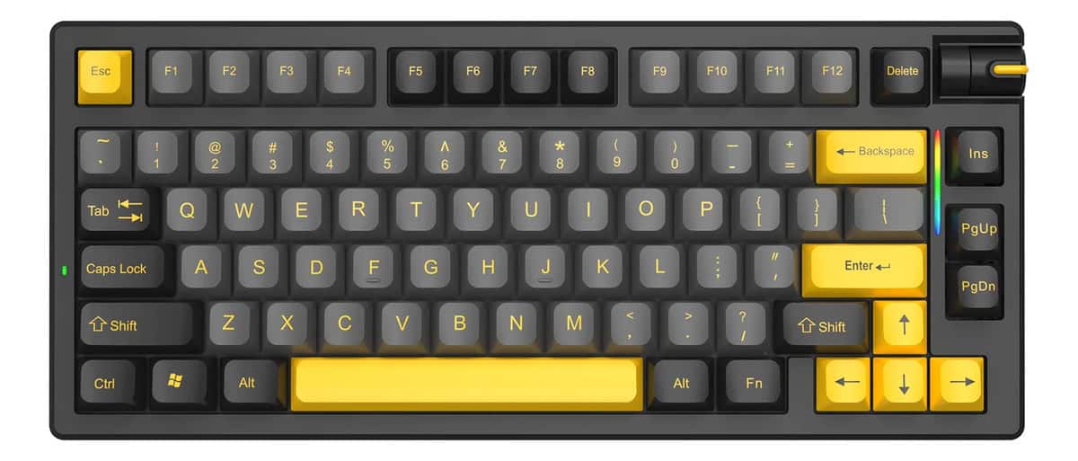 Teclado Gamer Marvo Meqa 80 76% 4000mah 3 Modos Negro