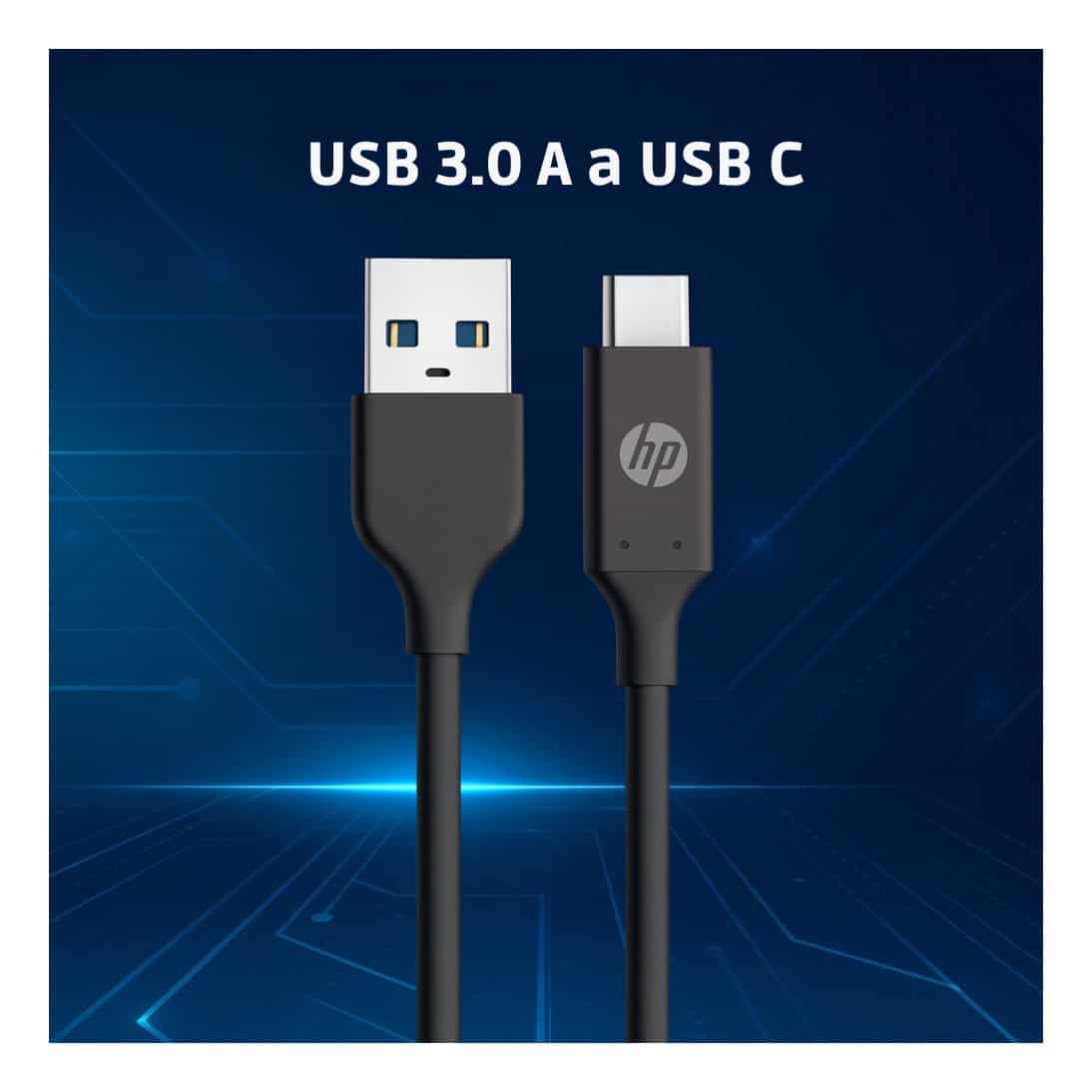 Alternative view of Cable Hp Dhc-tc101-2 Metros Usb3.0 A Tipo C -negro