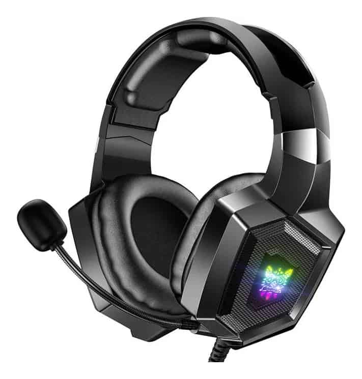 Audífonos Gamer Onikuma K8 Negro Rgb 3.5mm Micrófono 360°