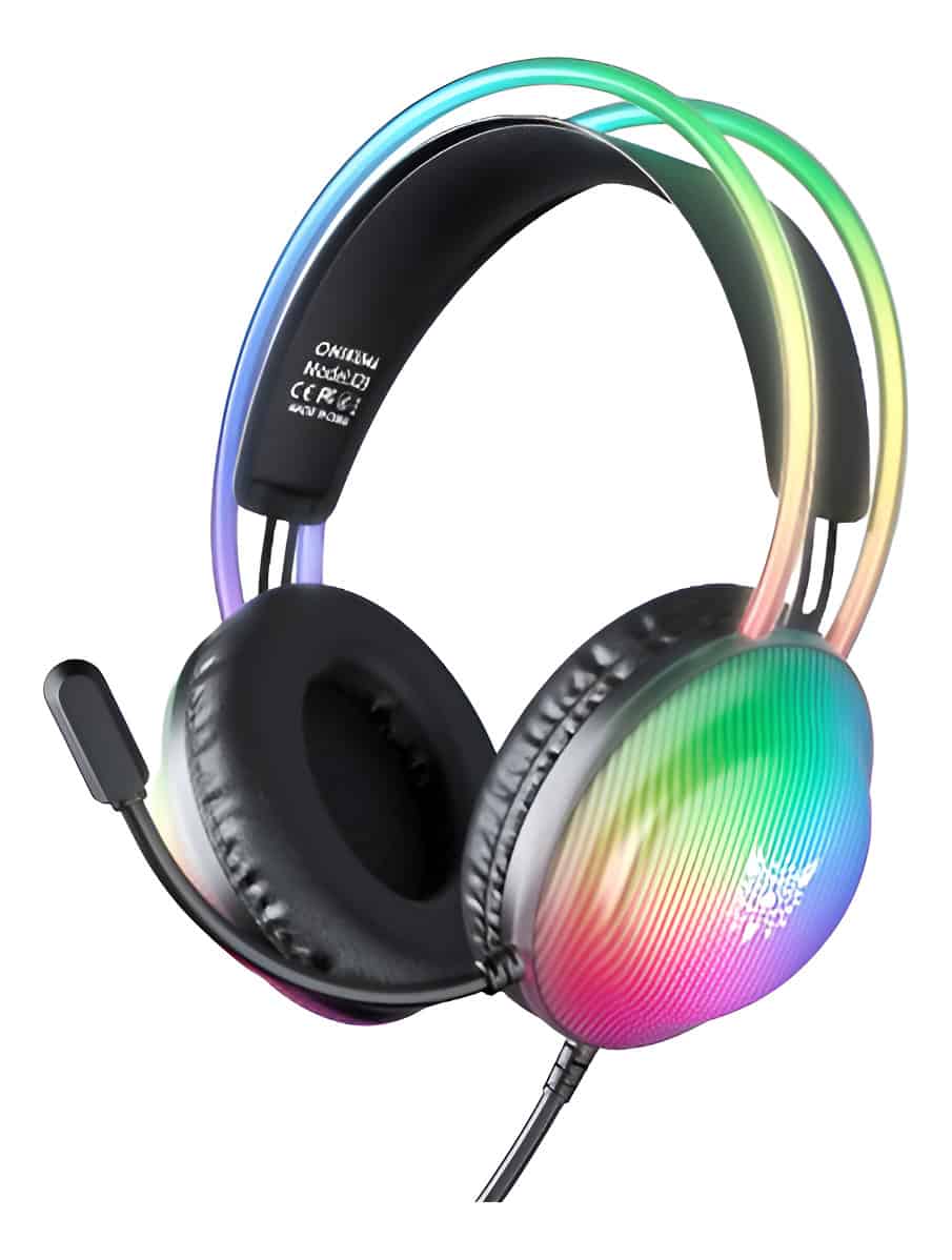 Audifonos Gamer Alámbrico Onikuma X29 Luz Led 3.5mm Negro