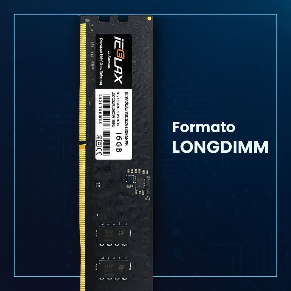 Alternative view of Memoria Ram Icoolax Ddr5 16gb 5600mhz Longdimm -negro
