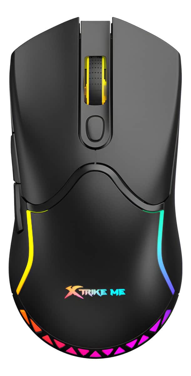Mouse Gamer Inalámbrico Rgb Xtrike Me Gw610 Ergonómico Negro