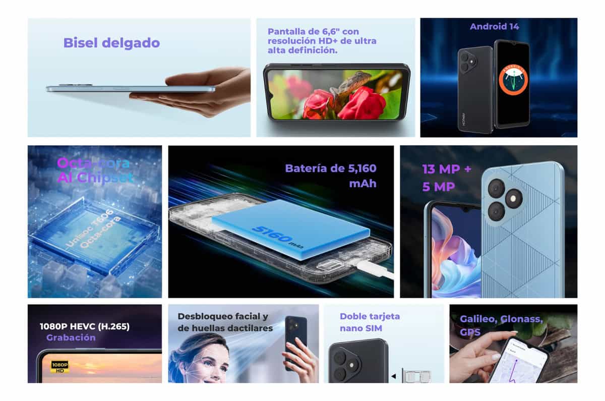 Celular Hotwav Note 15 Pro 6.6'' 4gb 128gb Android 14 - Image 9