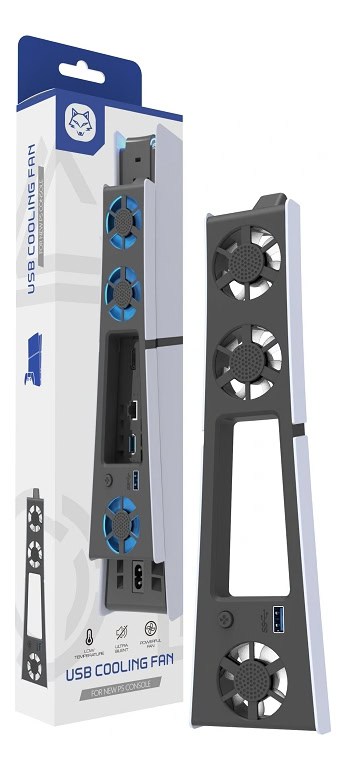 Enfriador Para Ps5 Honson 3 Ventiladores Usb -blanco