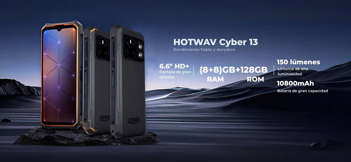 Alternative view of Celular Hotwav Cyber 13 6.6'' 8gb 128gb 10800mah
