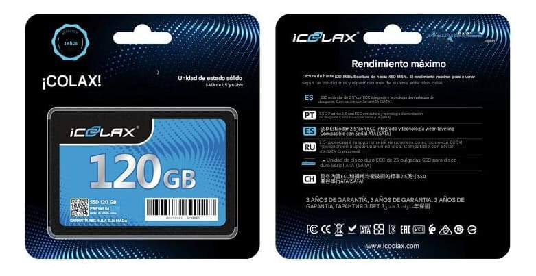 Alternative view of Disco Duro De Estado Sólido Icoolax Sata3 2.5 256gb -negro