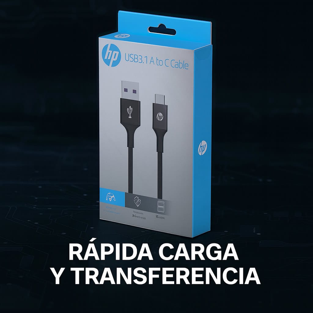 Alternative view of Cable Hp Dhc-tc101-1.5 Metros Usb3.0 A Tipo C -negro