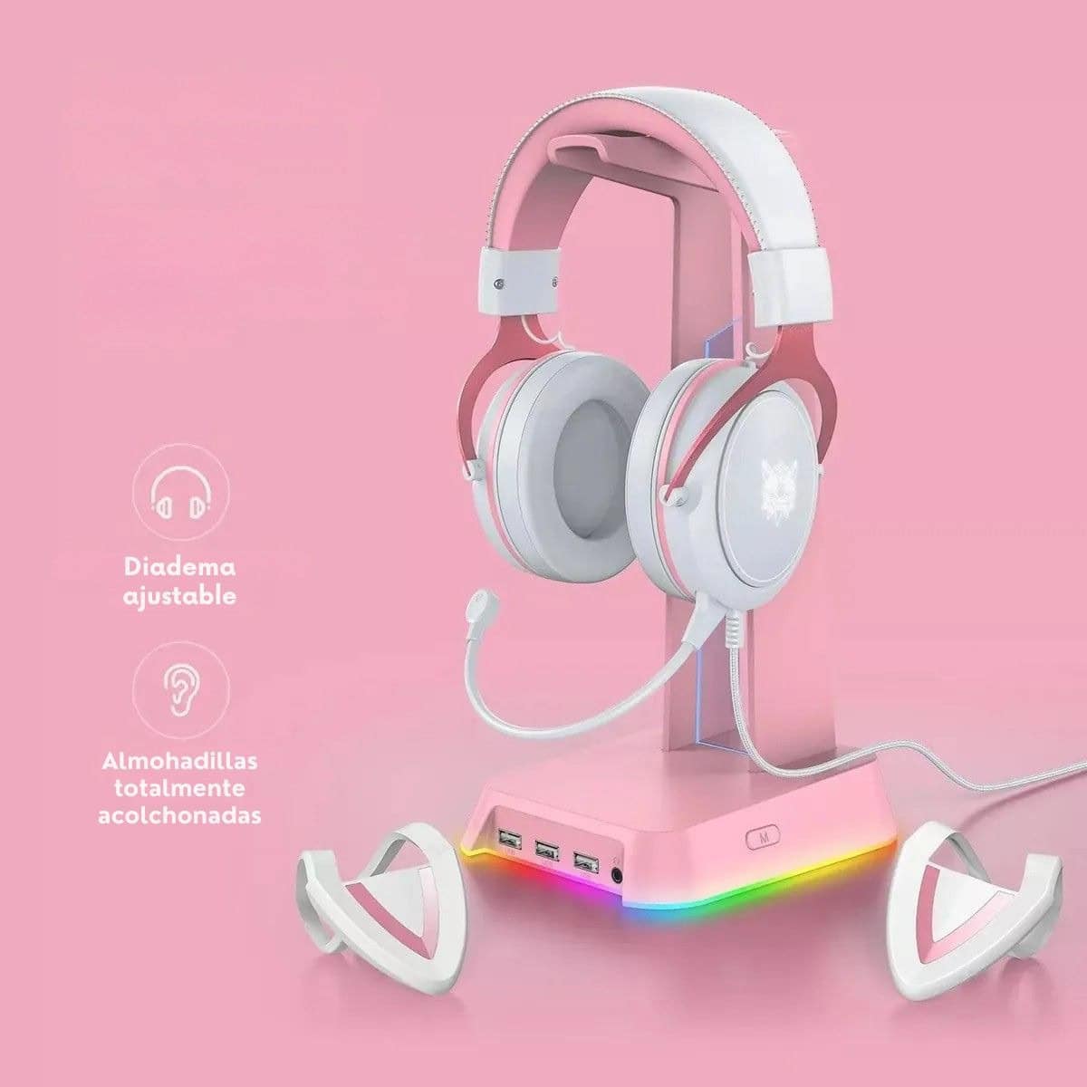 Alternative view of Audifonos Gamer Alámbrico Onikuma X10 Led Orejas De Gato