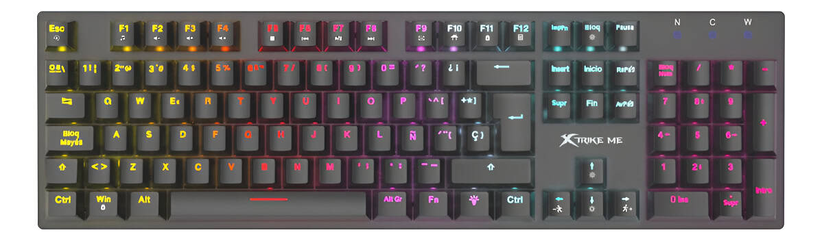 Teclado Gamer Xtrike Me Gk-988 Sp Rgb -negro