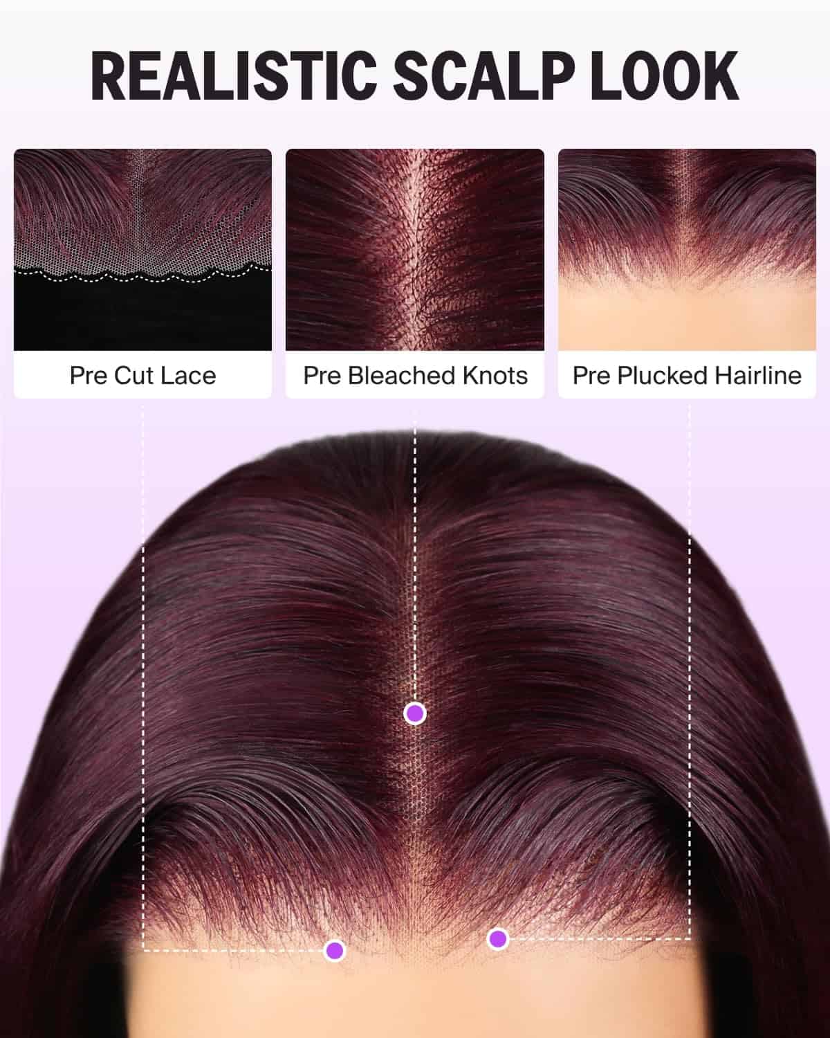 Alternative view of Pelucas de Cabello Megalook Listas para Usar de Pelo Humano