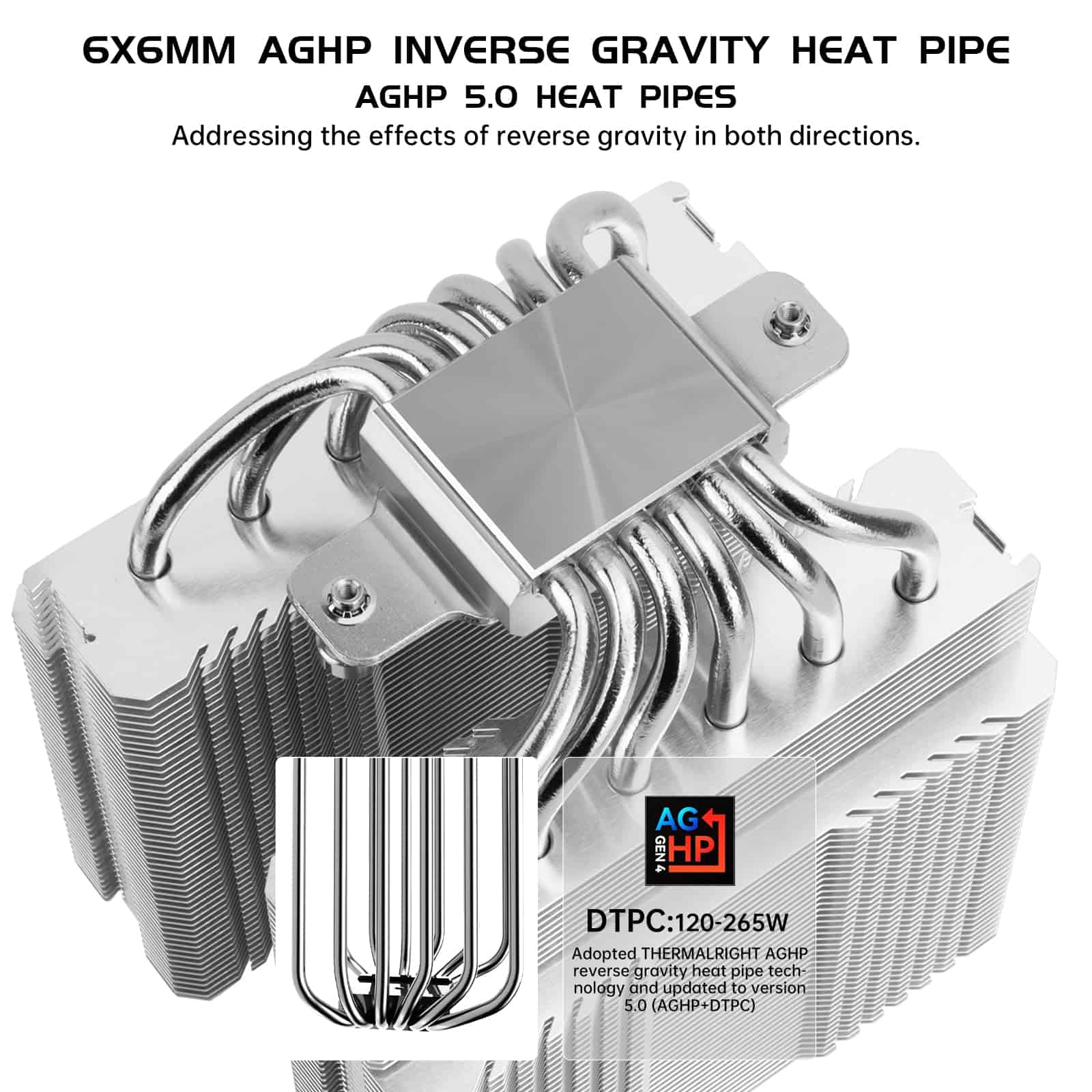 Alternative view of Thermalright Peerless Assassin 120 SE ARGB Black V2 CPU Air
