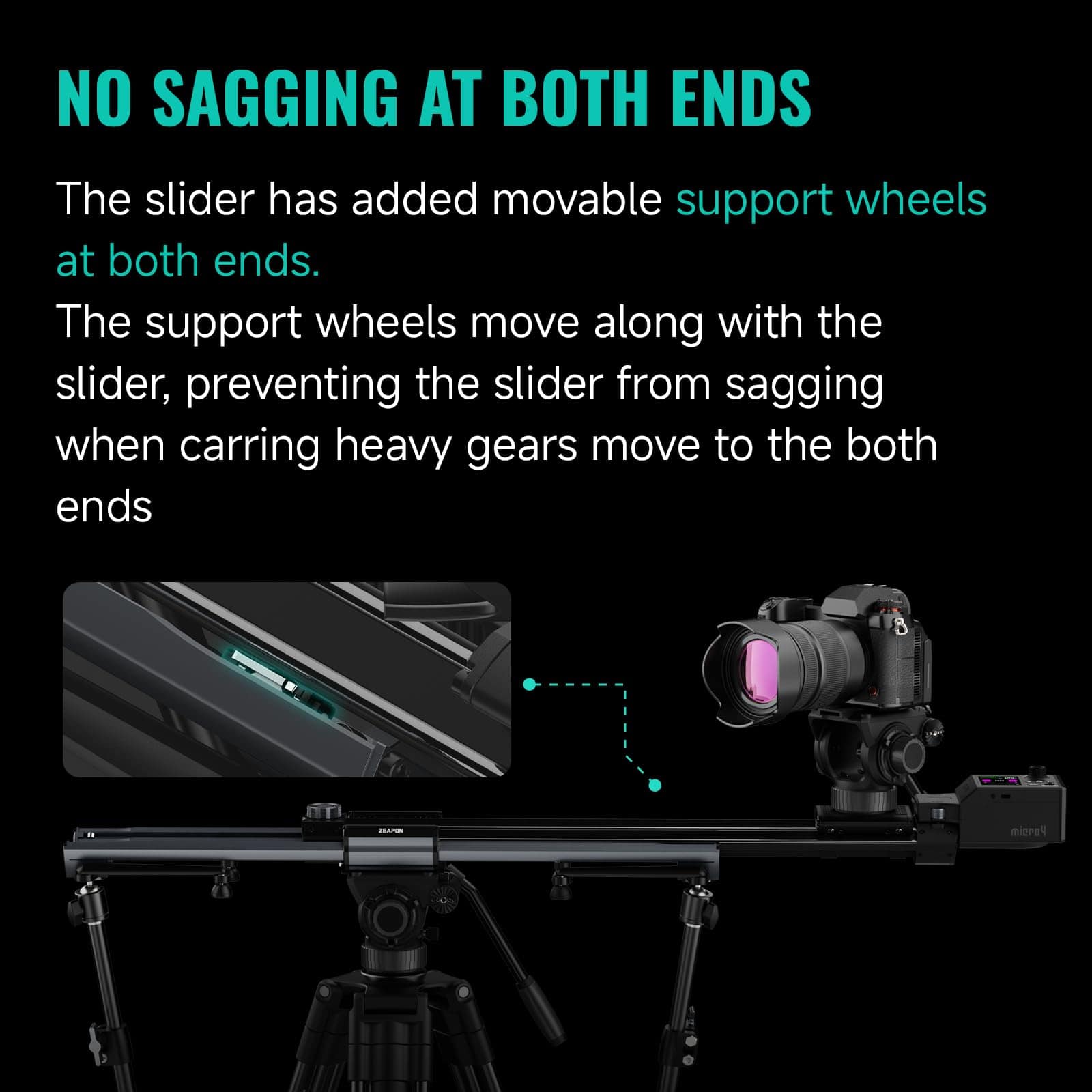 Alternative view of Slider Motorizado Zeapon Micro4 E700 Doble Distancia, Motor