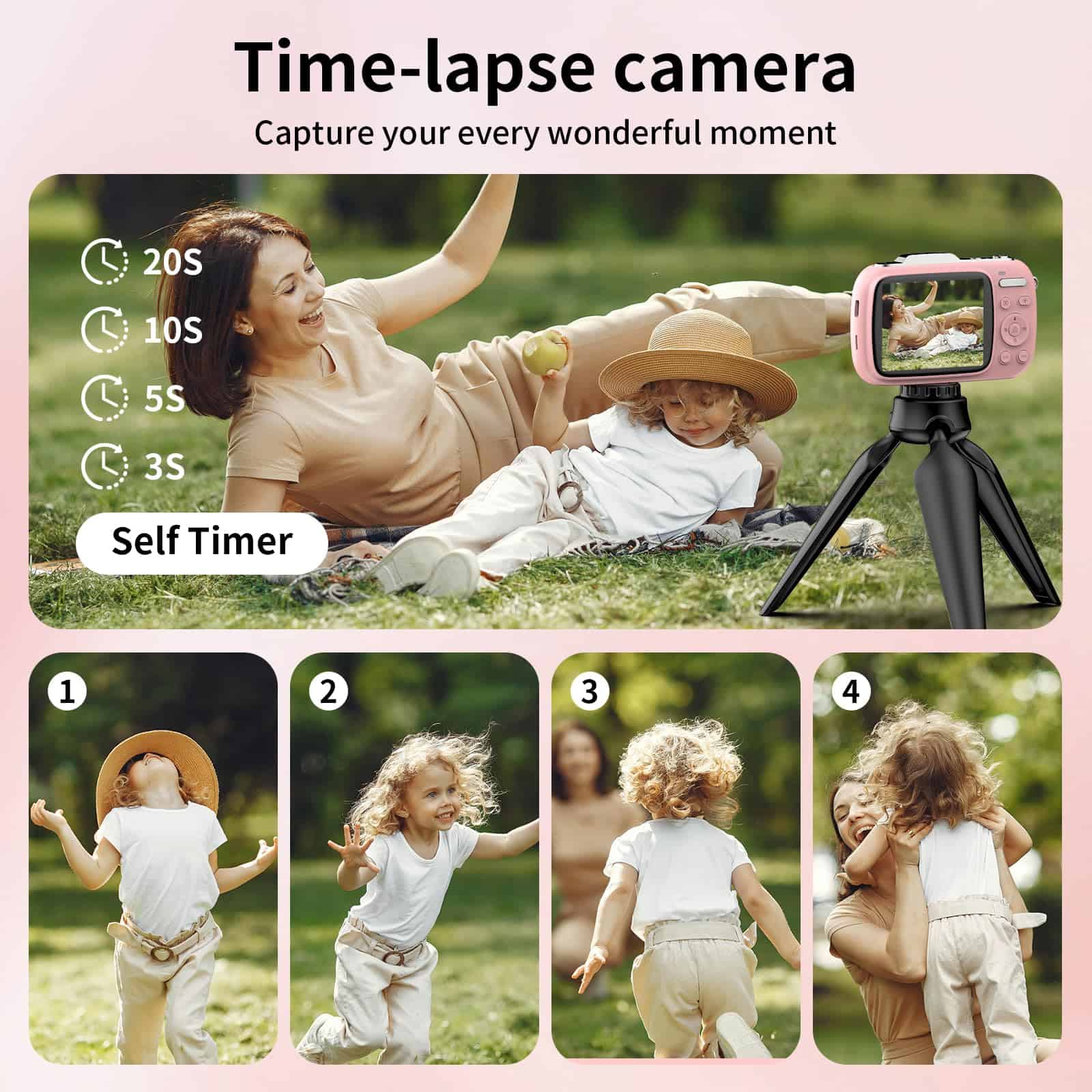 Alternative view of Cámara Digital KOMERY para Niños Video 4K 64MP Cámaras de