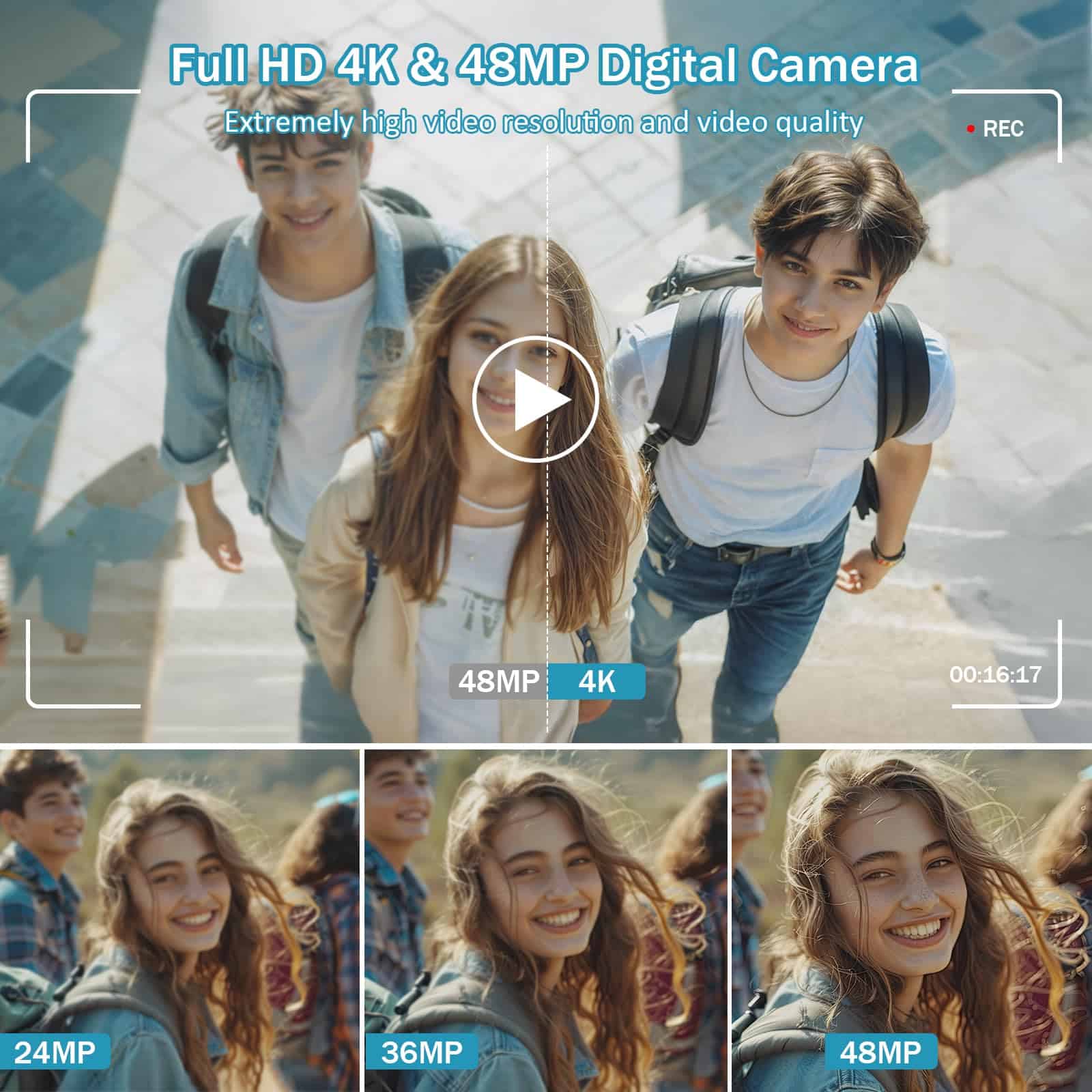 Alternative view of Cámara digital, Cámara de Vlogging 4K para YouTube