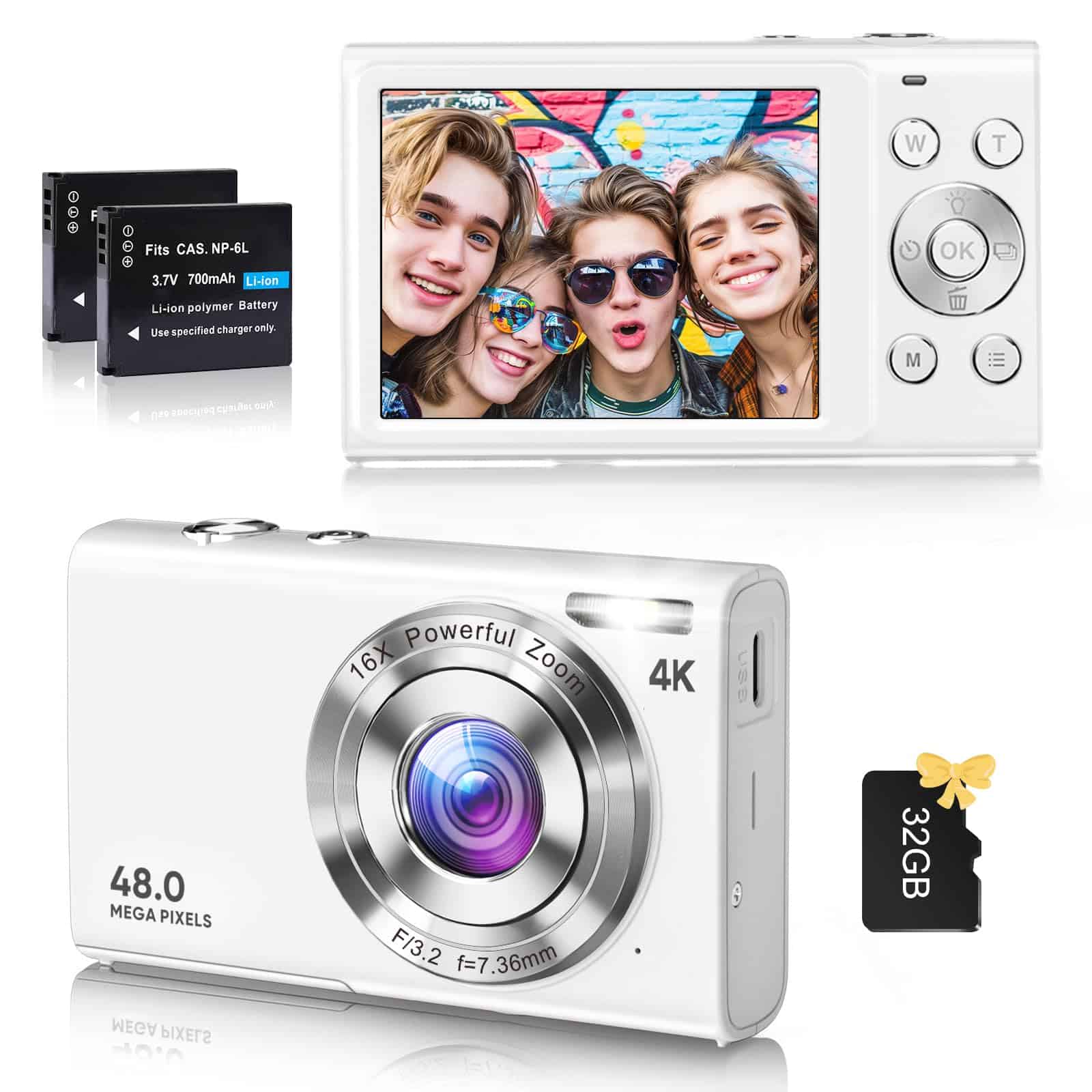 Cámara digital, Cámara de Vlogging 4K para YouTube