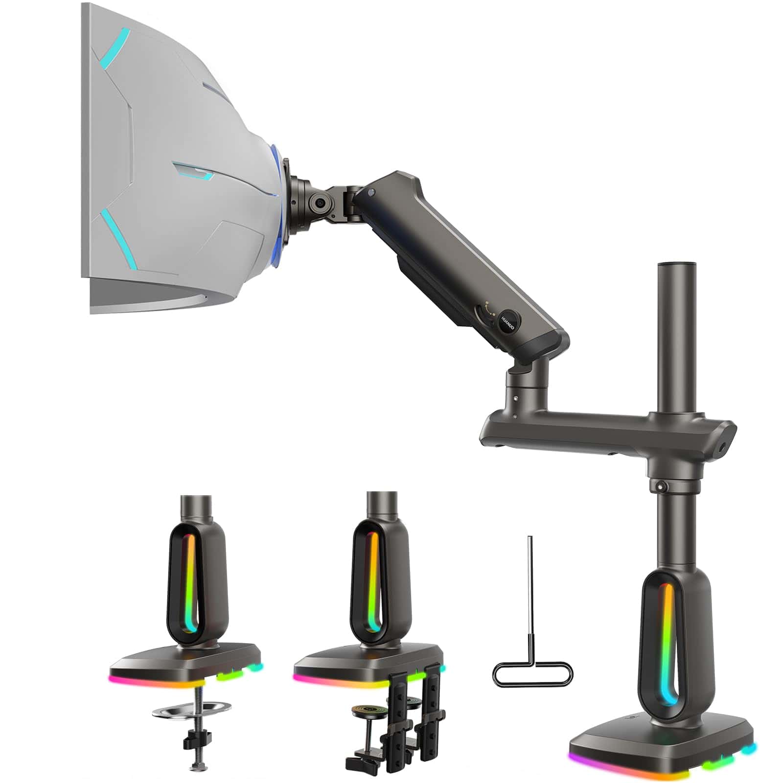 Brazo de Monitor RGB Resistente de HUANUO para Pantallas