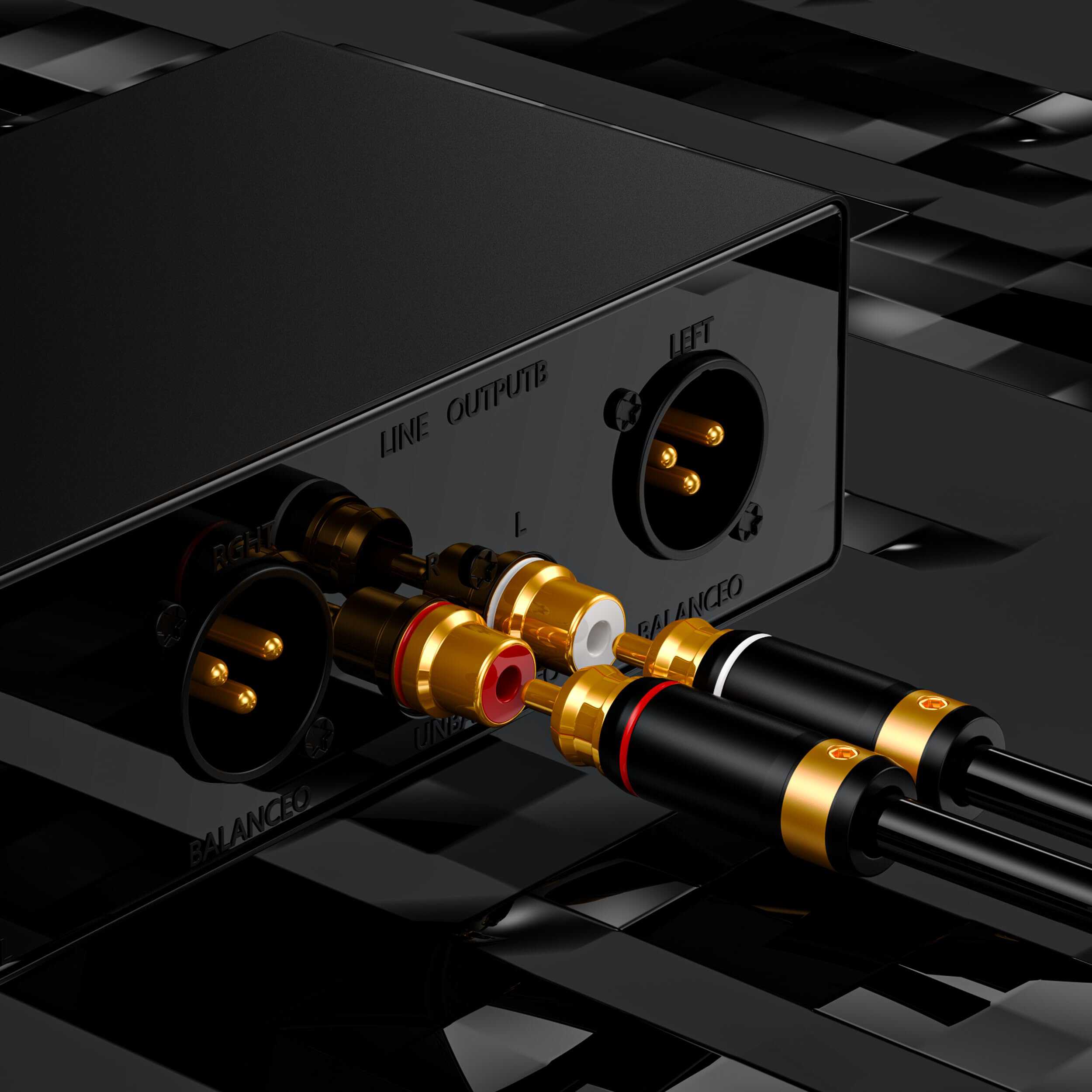 Alternative view of Cable de Audio de 3.5mm a 2 RCA Audiophile Estéreo Trenzado