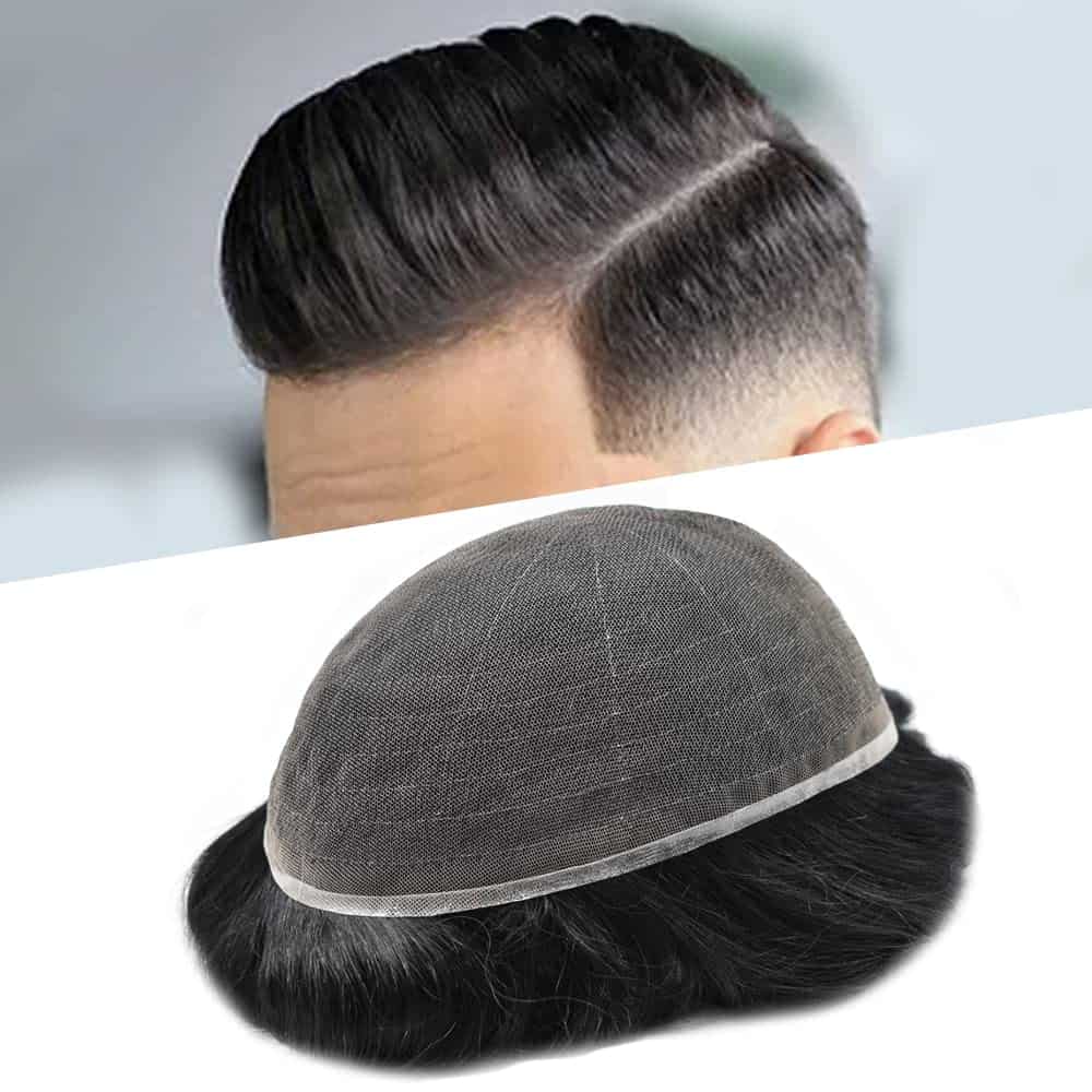 Sistema de Cabello de Peluca para Hombres Todo Encaje