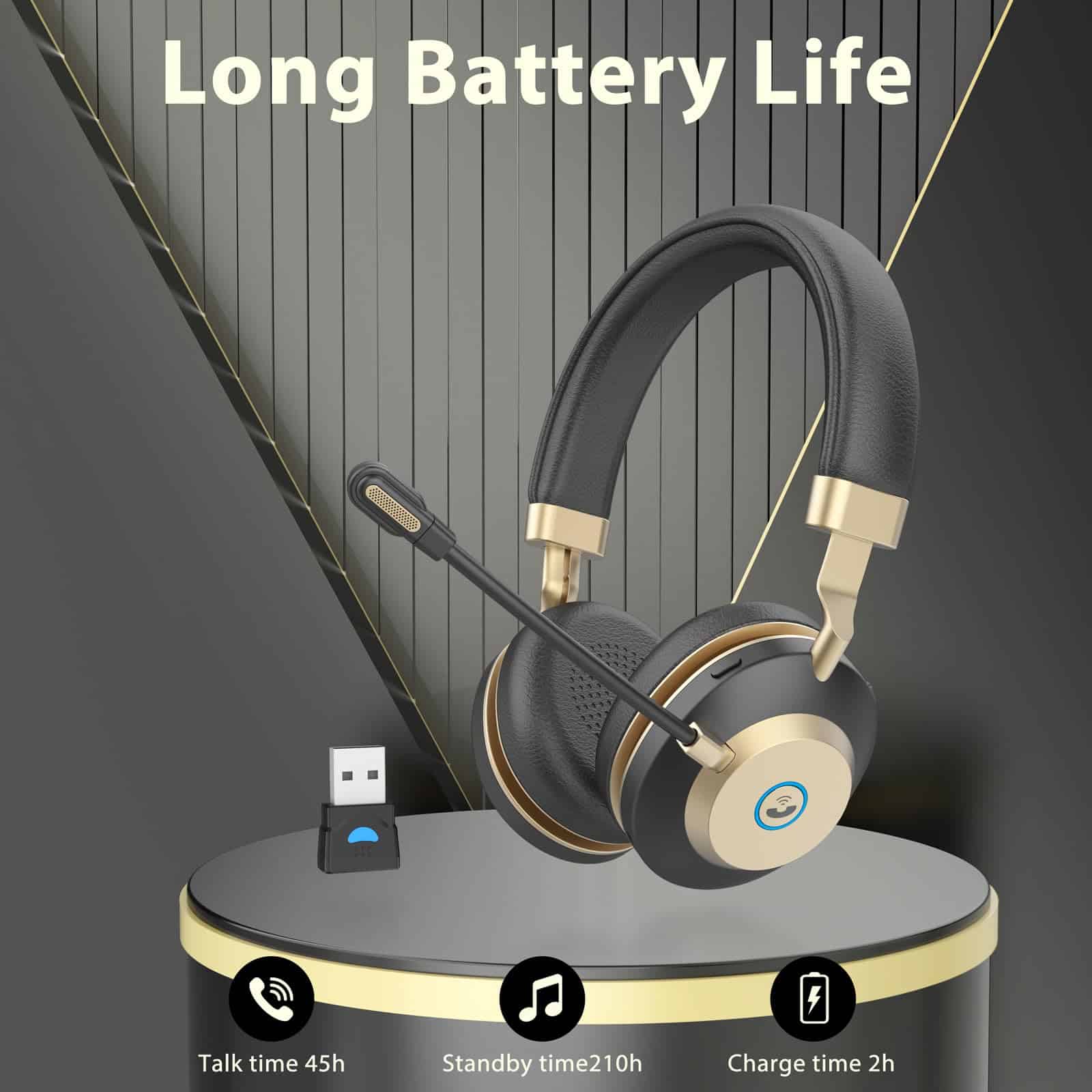 Alternative view of Auriculares inalámbricos - Auriculares Bluetooth V5.3 con