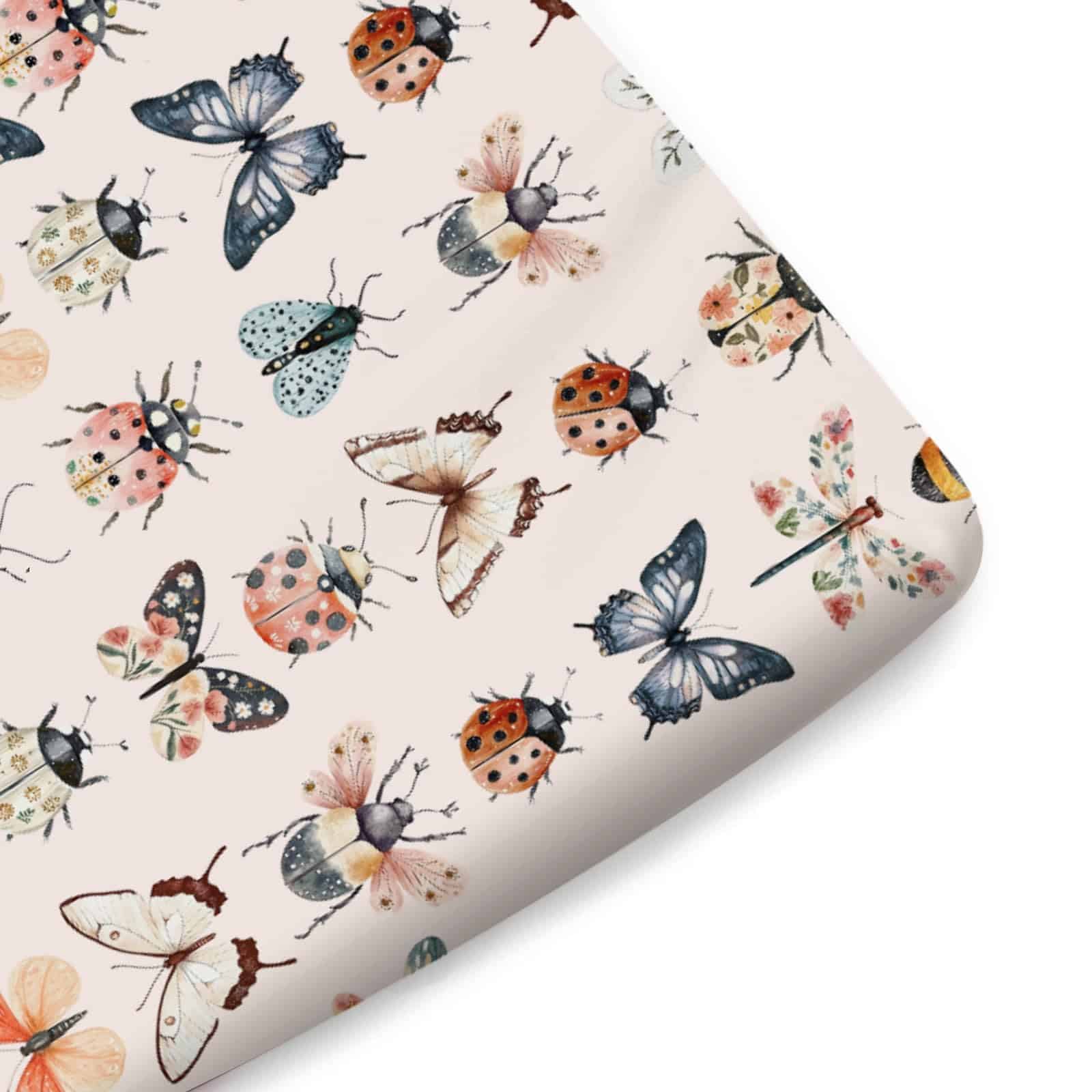 Alternative view of Sábanas de cuna para bebé con diseño de abejas, mariposas y