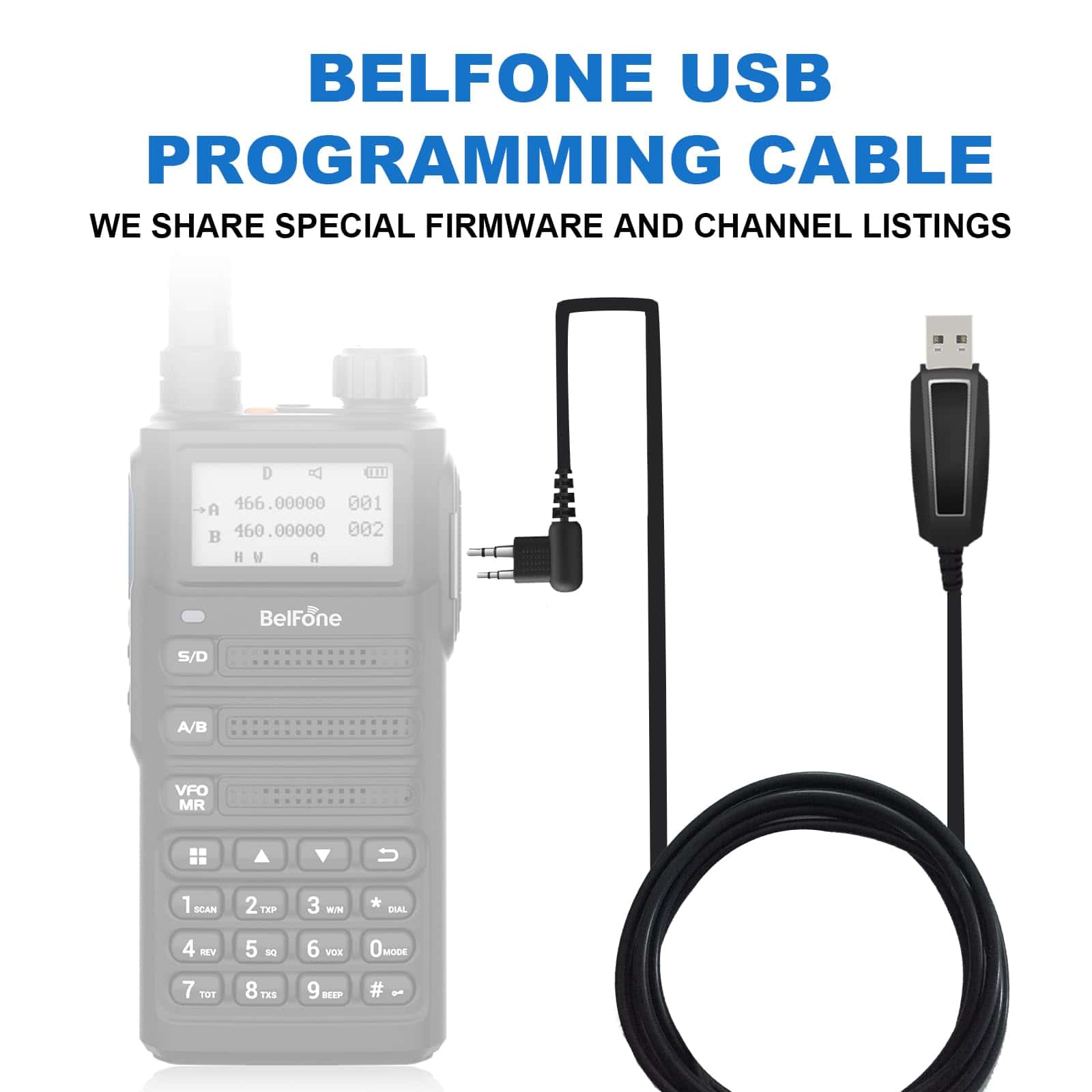 Alternative view of Cable de programación BelFone para radios portátiles