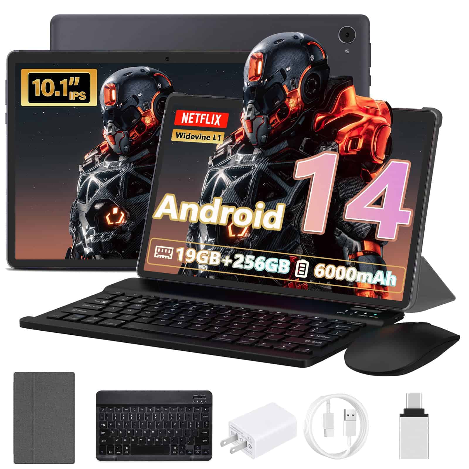 Tableta Android 14 GOTOWOD 2025 Actualizada de 10 pulgadas,