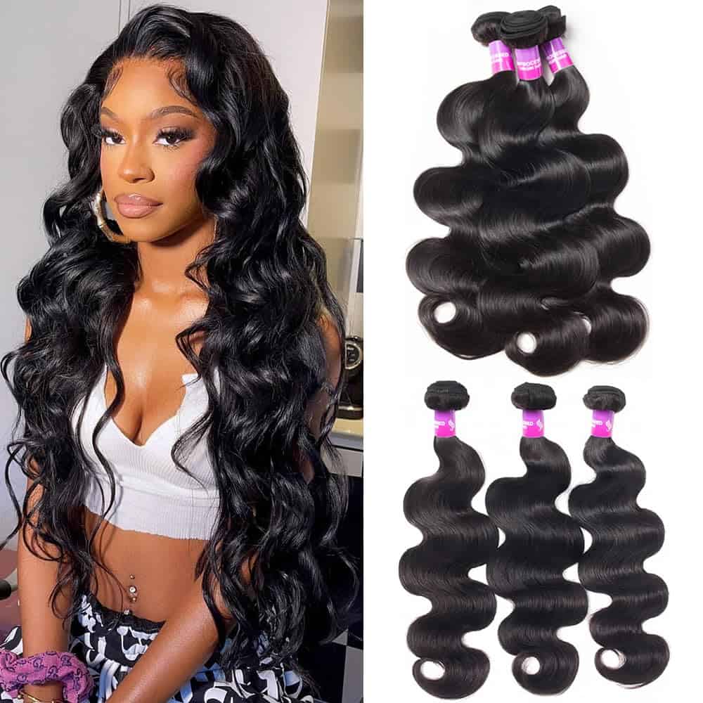 12A Mechones de Cabello Humano 300g Ondulado Cuerpo