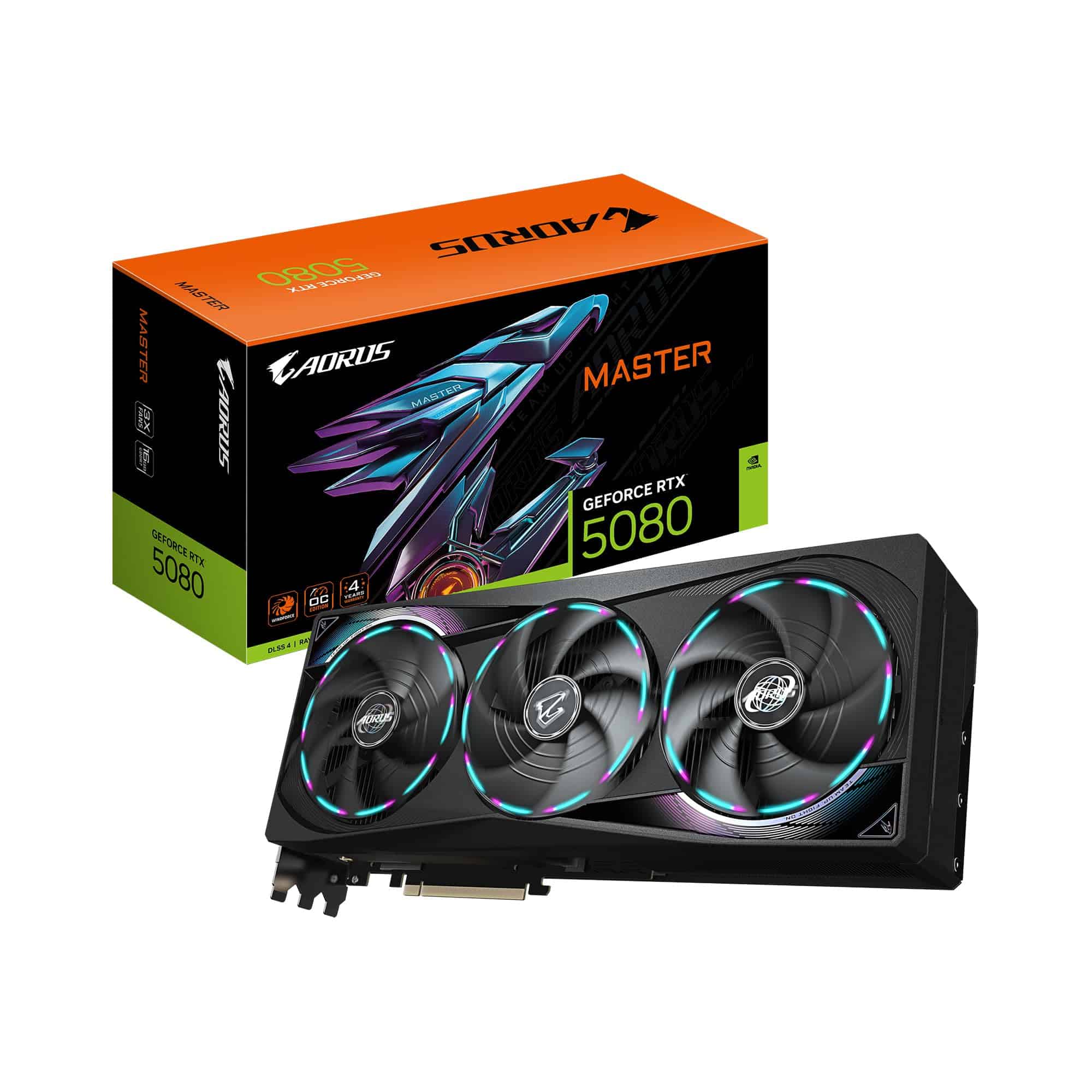 Tarjeta gráfica GIGABYTE AORUS GeForce RTX 5080 Master 16G,