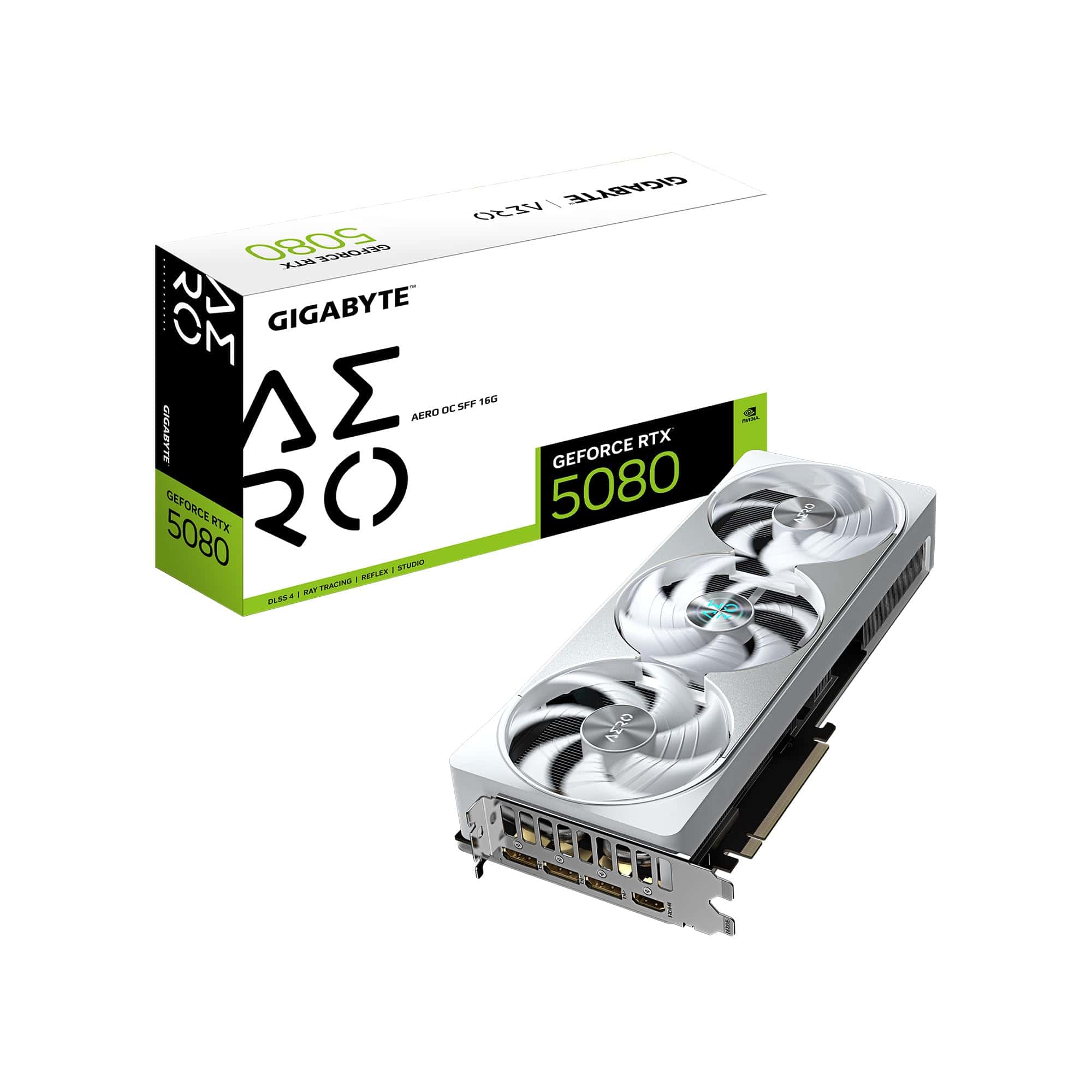 Tarjeta gráfica GIGABYTE GeForce RTX 5080 AERO OC SFF 16G,
