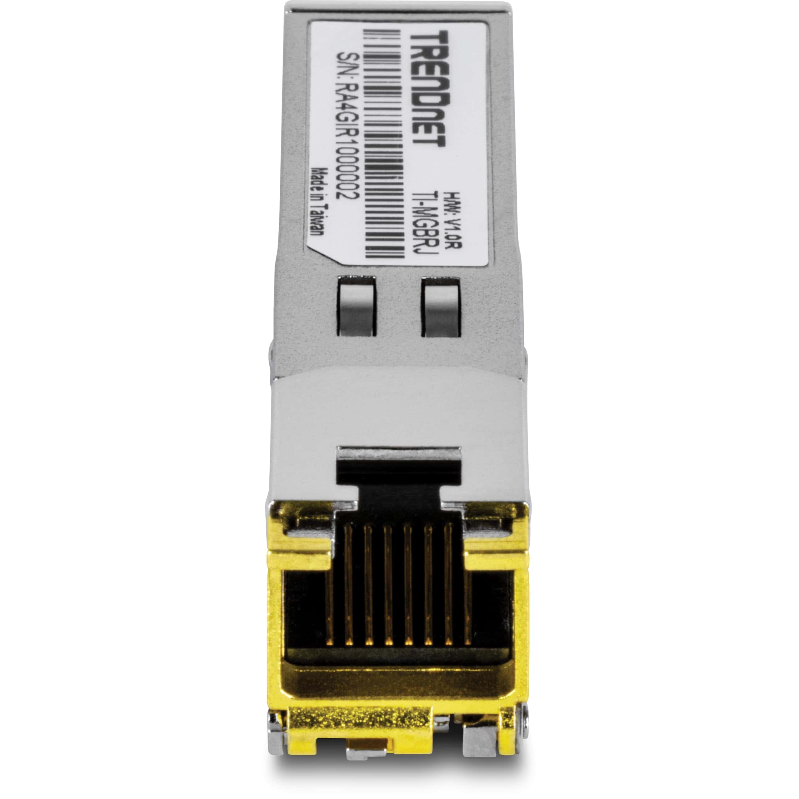 Alternative view of Módulo de Cobre SFP RJ45 Industrial 1000BASE-T de TRENDnet,