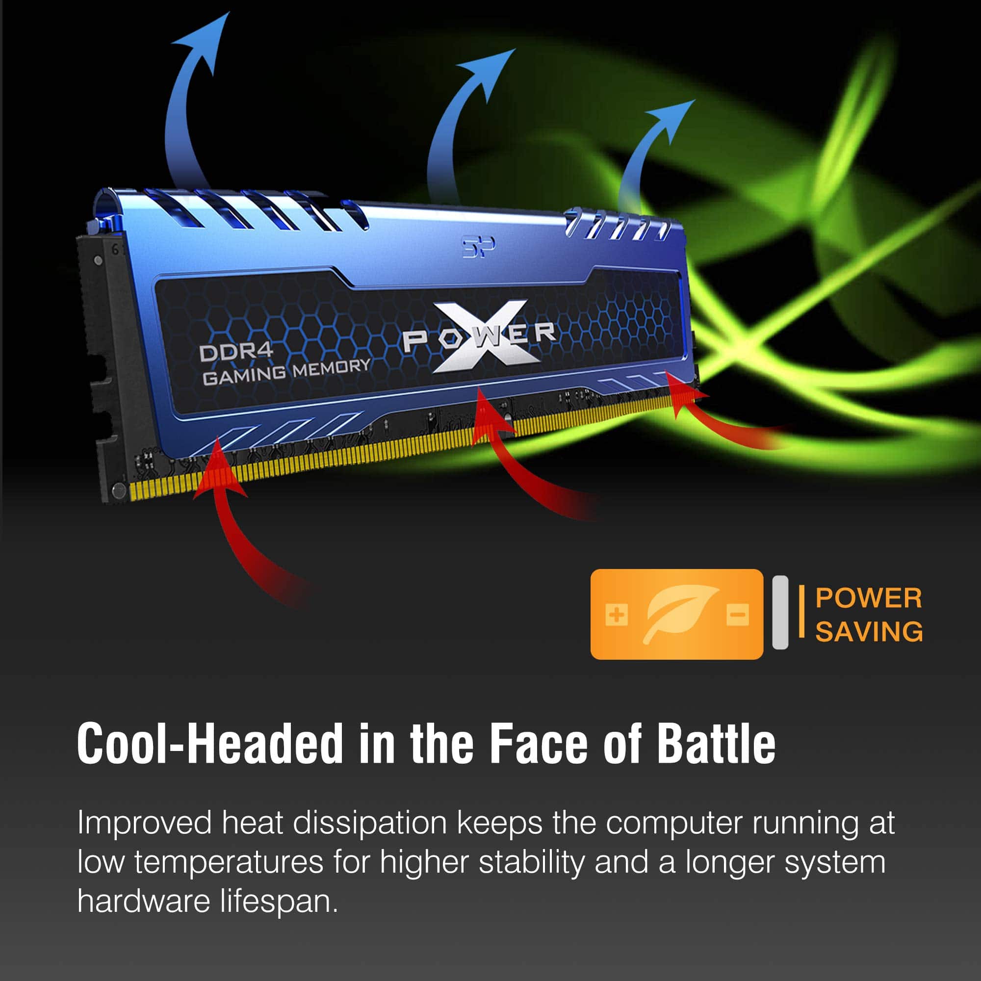 Alternative view of Memoria RAM DDR4 Silicon Power 32GB (2x16GB) Turbine