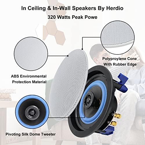 Alternative view of Altavoces de techo con Bluetooth Herdio con cable de 4