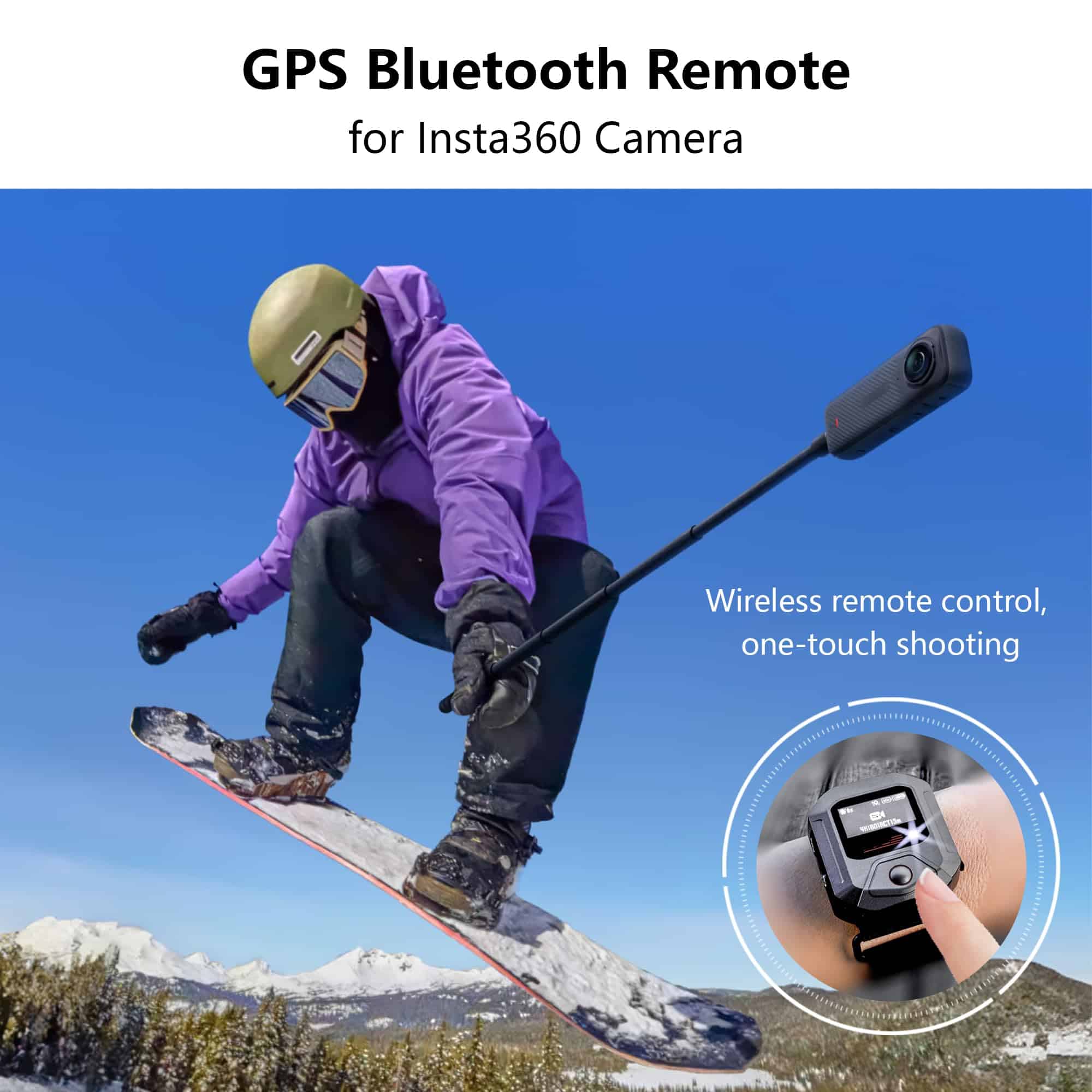 Alternative view of Control Remoto GPS Bluetooth para Cámaras Insta360