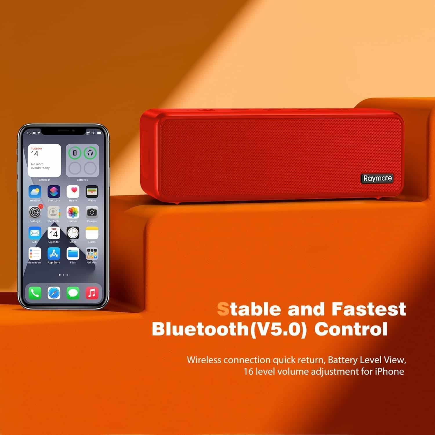 Alternative view of Altavoz Bluetooth Raymate, Altavoces Portátiles con IPX7