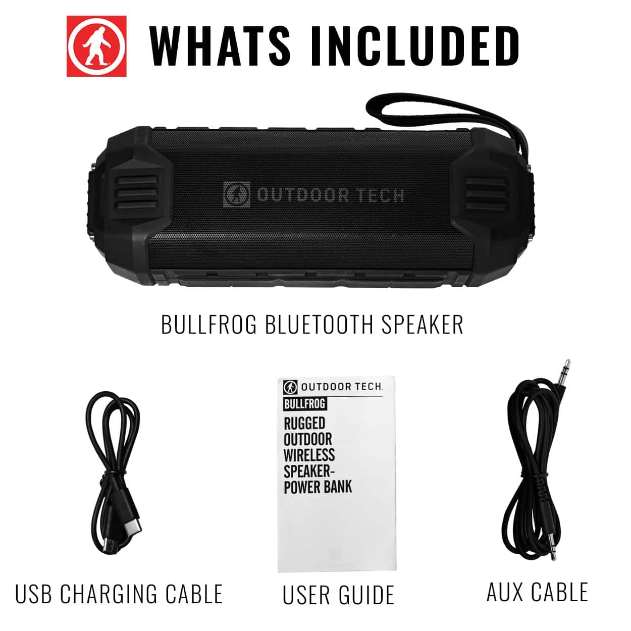 Alternative view of Altavoz Bluetooth inalámbrico Outdoor Tech Bullfrog -