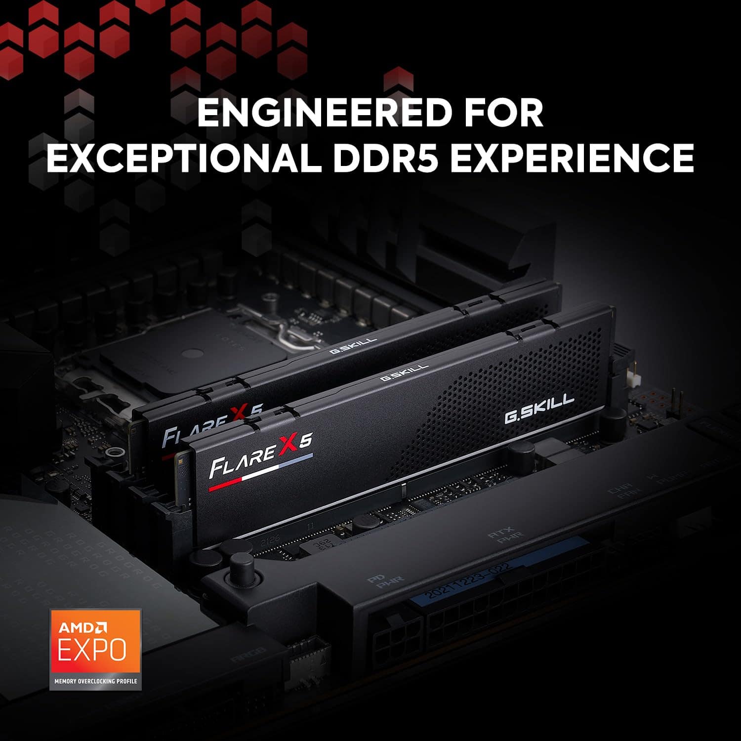 Alternative view of G.SKILL Flare X5 Series (AMD Expo) DDR5 RAM 32GB (2x16GB)