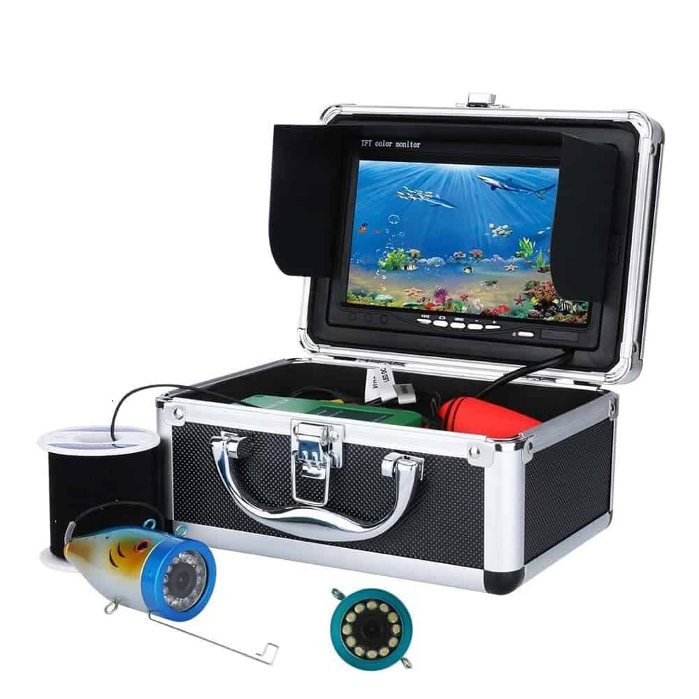 Cámara de pesca submarina con monitor LCD de 7 pulgadas, HD