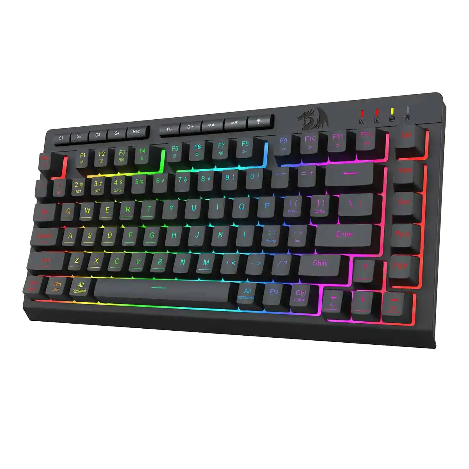 Teclado de Juegos Inalámbrico Portátil Redragon, Teclas