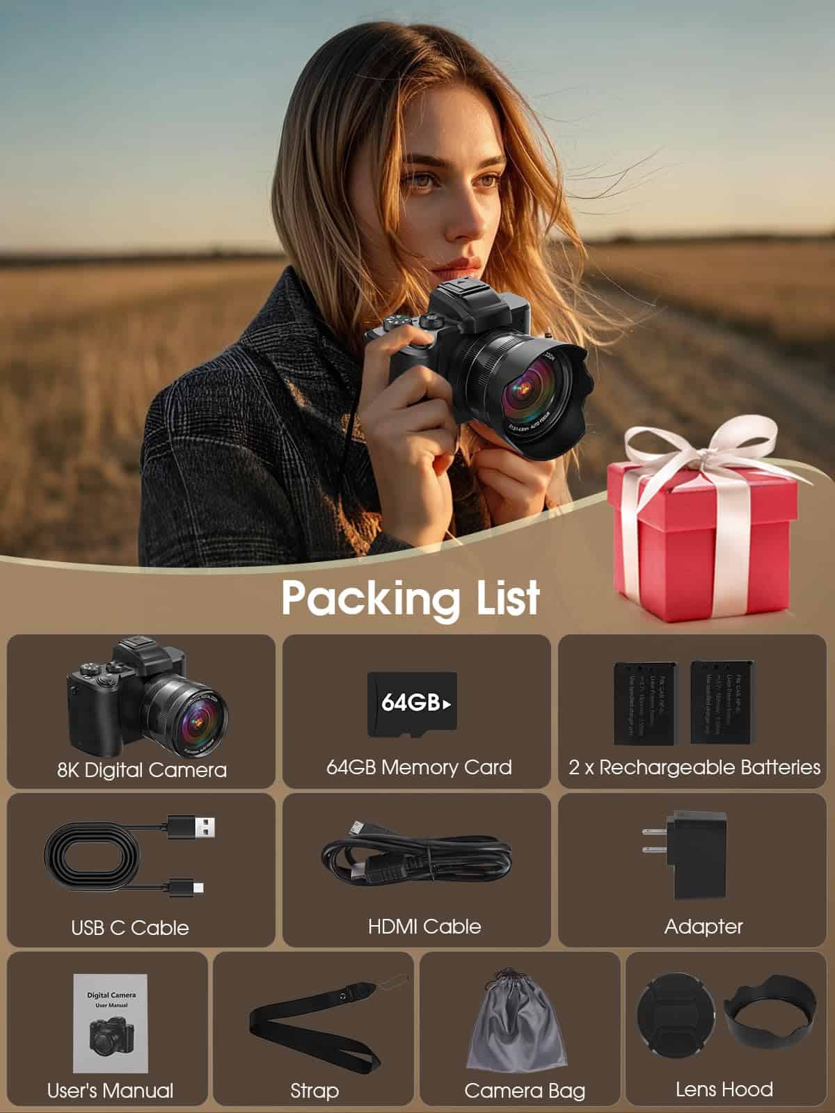 Alternative view of Cámara Digital 8K, Cámaras de 88MP para Fotografía con WiFi