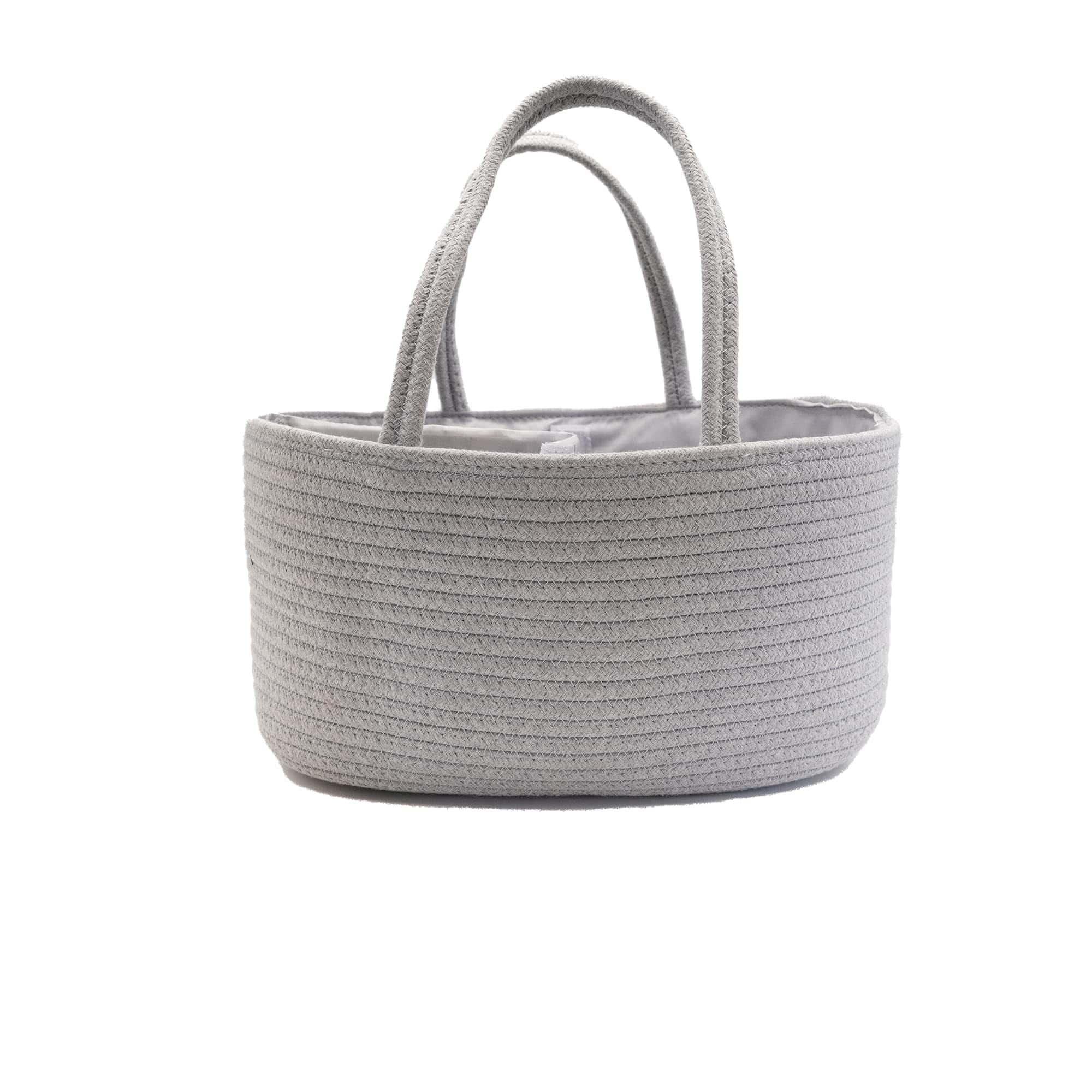 Organizador de pañales de cuerda de algodón gris Runsabay