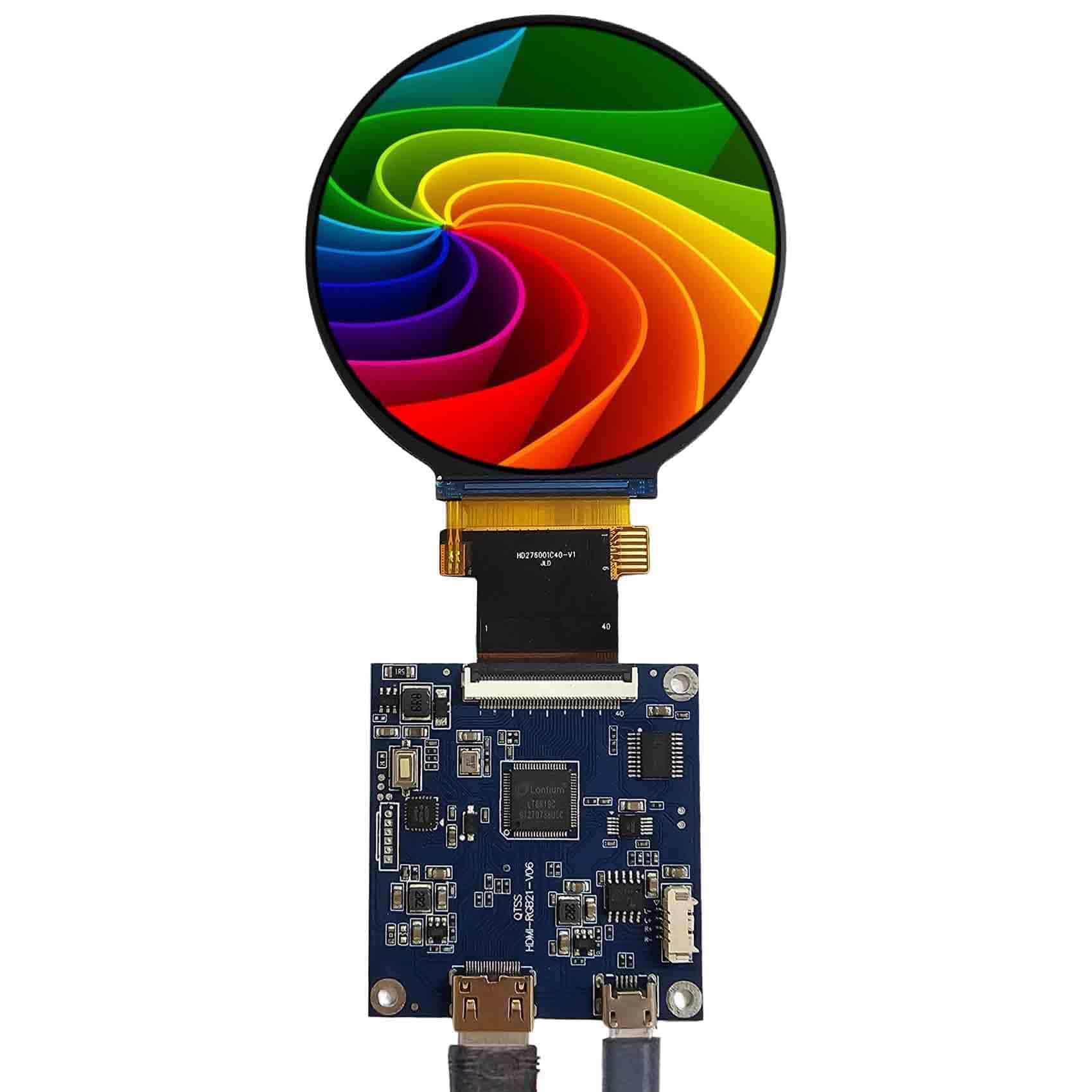 Pantalla LCD circular FanyiTek de 2.8 pulgadas 480X480 IPS