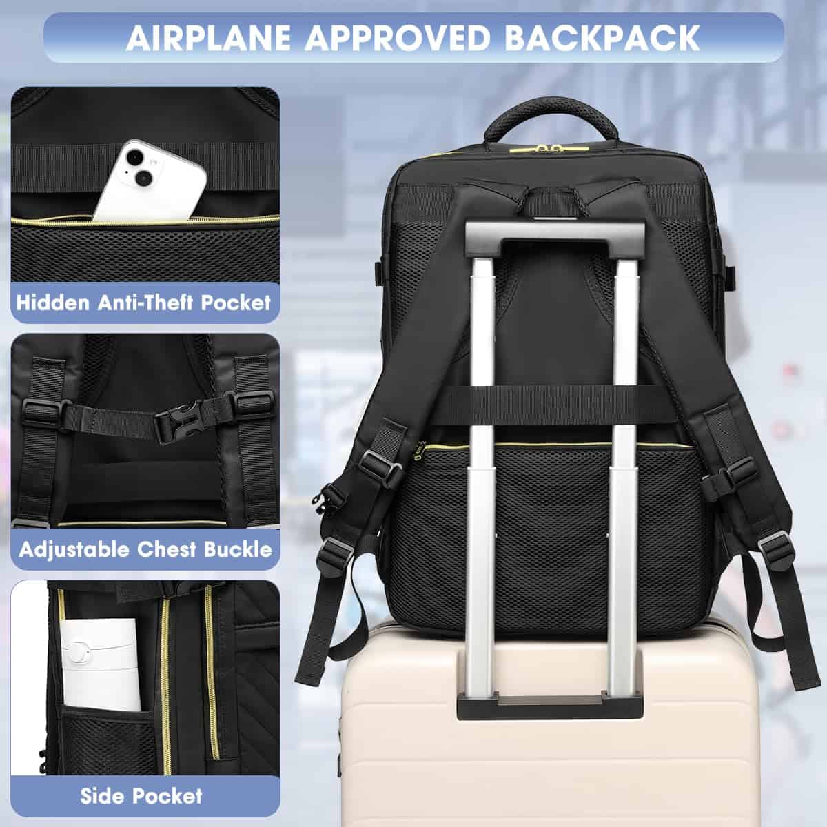 Alternative view of Mochila de Viaje Grande LUOCIP - Aprobada para Avión,