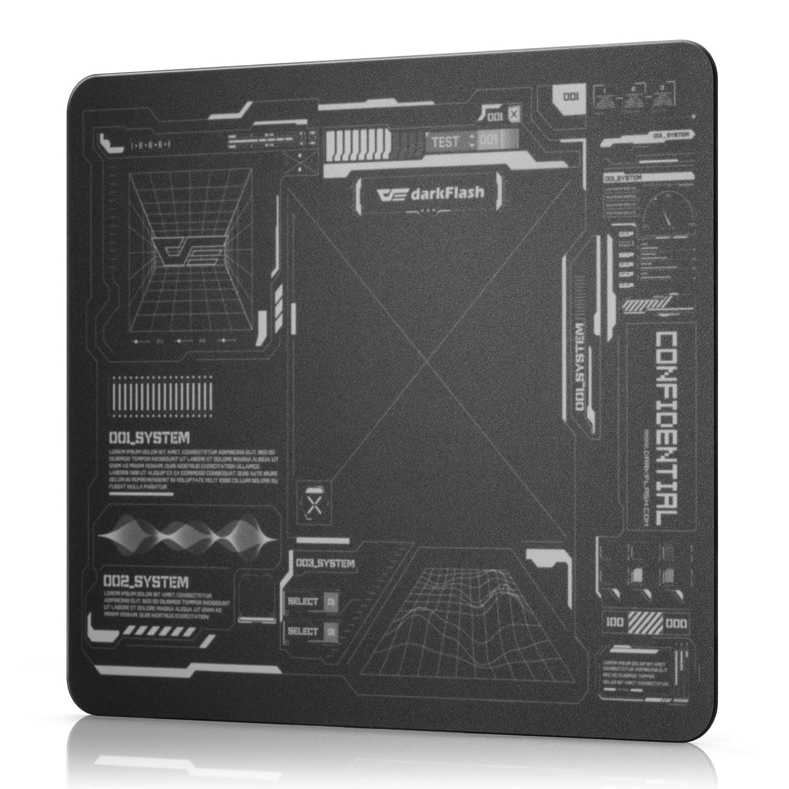 darkFlash Mouse Pad de Vidrio 11.8�10.2 Pulgadas,